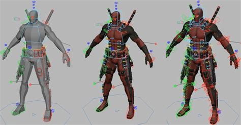 deadpool 3d model rigged free download